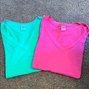 X Small Pink Victoria’s Secret Shirts